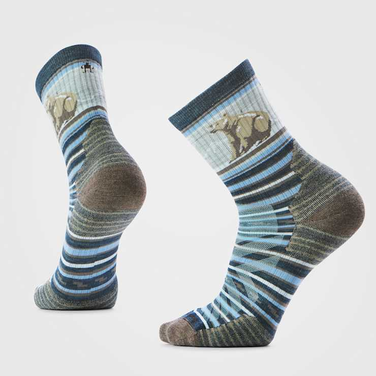 Hike TC Bear Stripe Mid Sock M