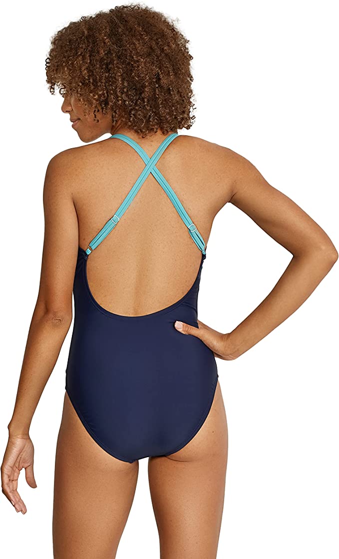 Adjustable Cross Back One Piece Swm
