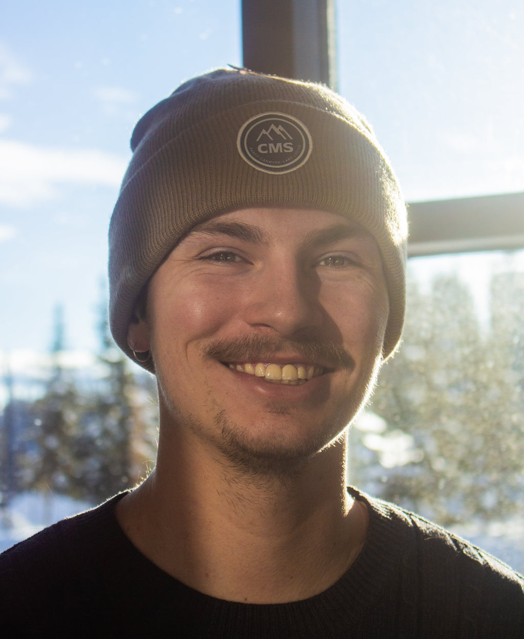 Cuffed Knit CMS Circle Beanie