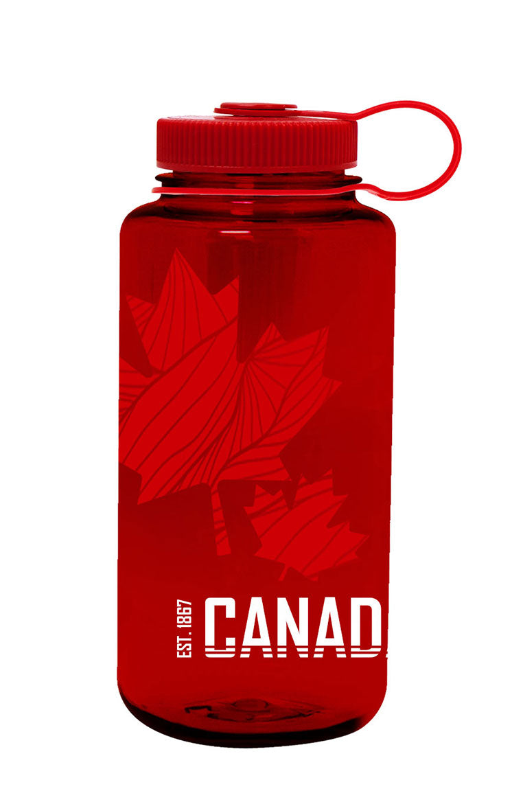 32oz Wide Mouth Canada Print Bottle