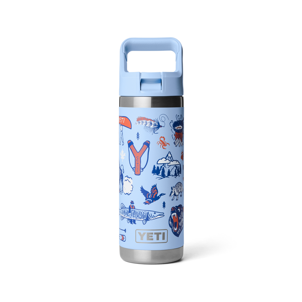 Rambler 18oz Bottle w/Straw Cap Print